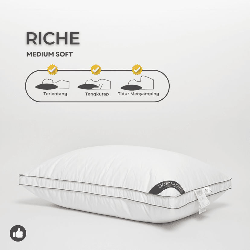 Bantal Bulu Angsa Type Riche | 50x70 cm